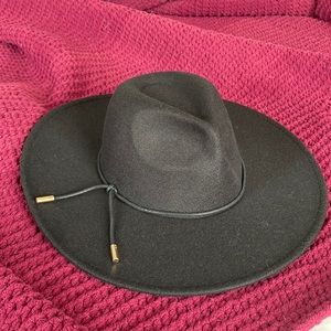 American Eagle Outfitters San Diego Hat Company Wide Brim Black Felt Hat NWT